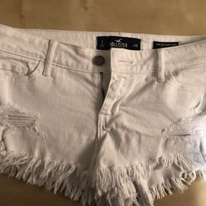 Hollister White Jean Shorts Size 1 Never Worn